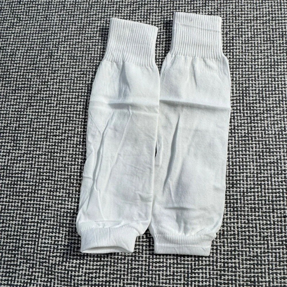 Lnngub Kids Soccer Grip Socks and White Leg Sleeves Set Non-Slip Athletic Gear